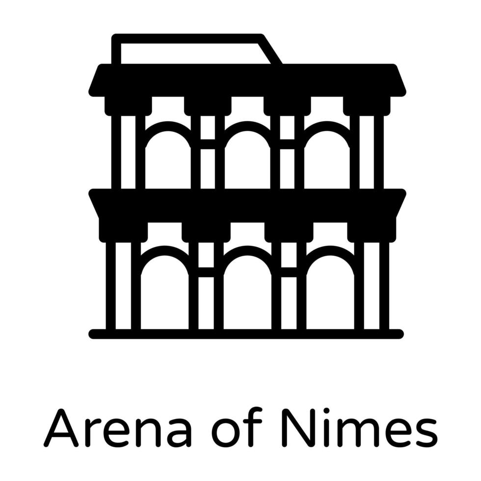 arena van nmes vector
