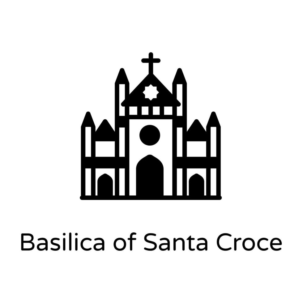 basiliek van santa croce vector