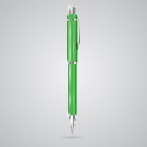 Kleurrijke realistische pen, vector