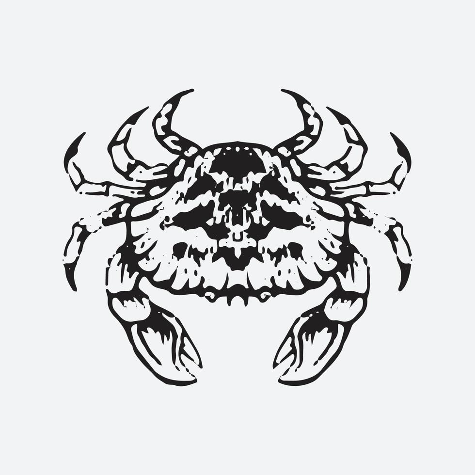 krab tekening illustratie vector