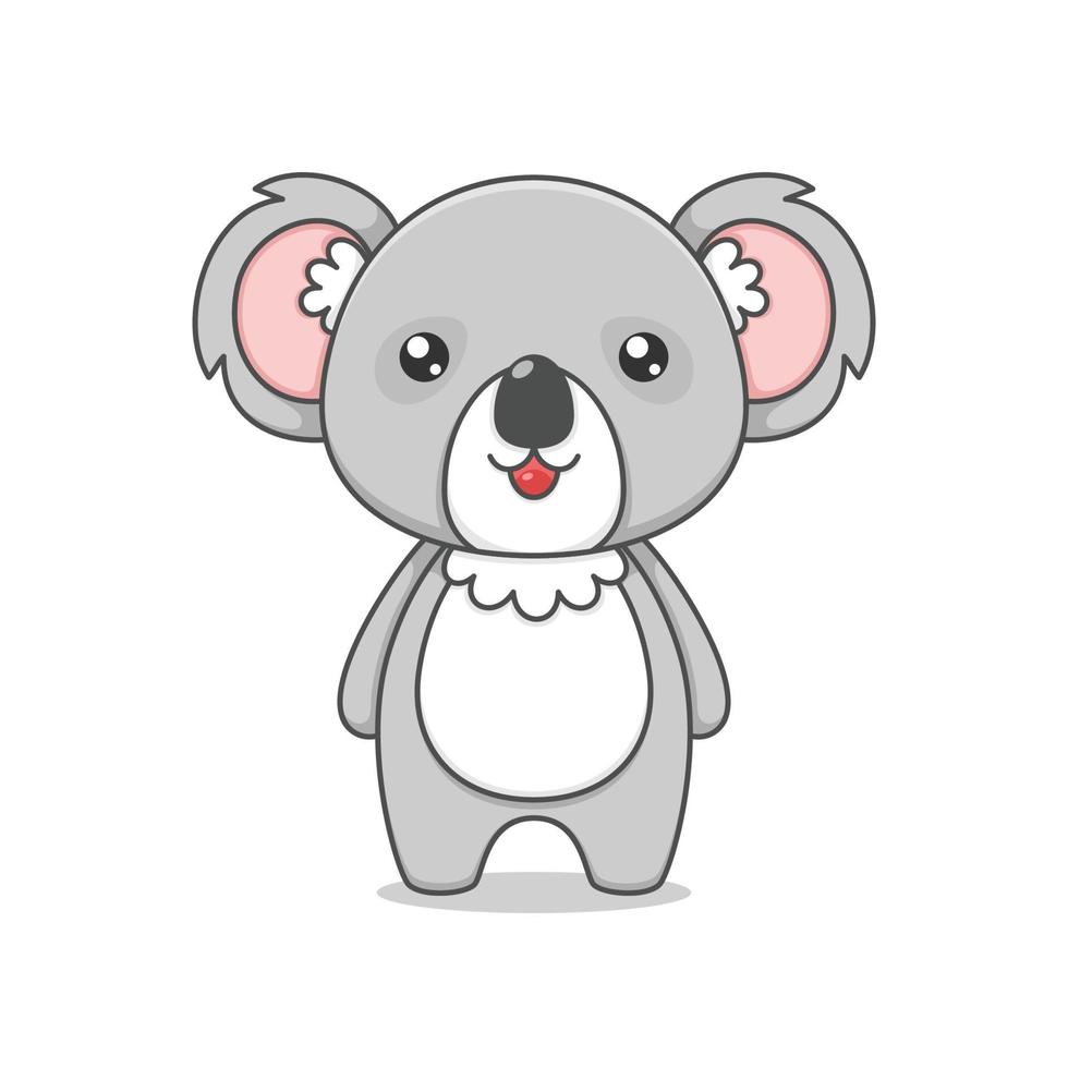 schattig koala stripfiguur vector