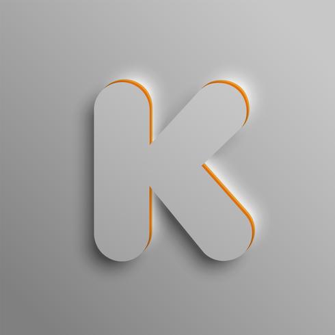 Realistische 3D-lettertype, vector