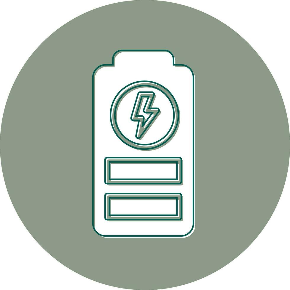 pictogram batterij opladen vector