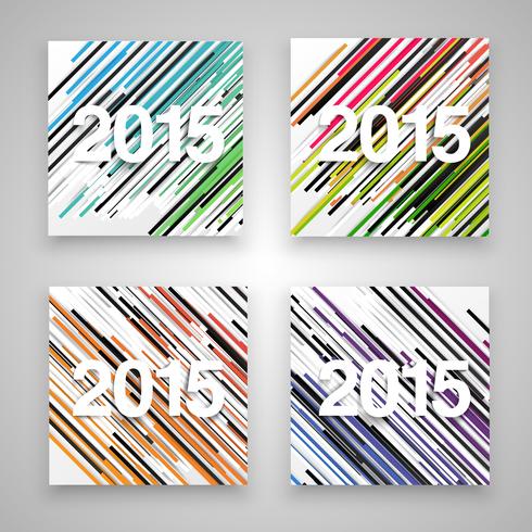 2015 gemaakt door papier, vector