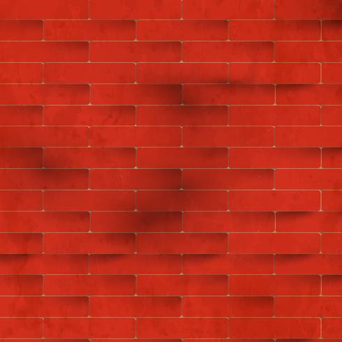 Rode bakstenen muur, vector