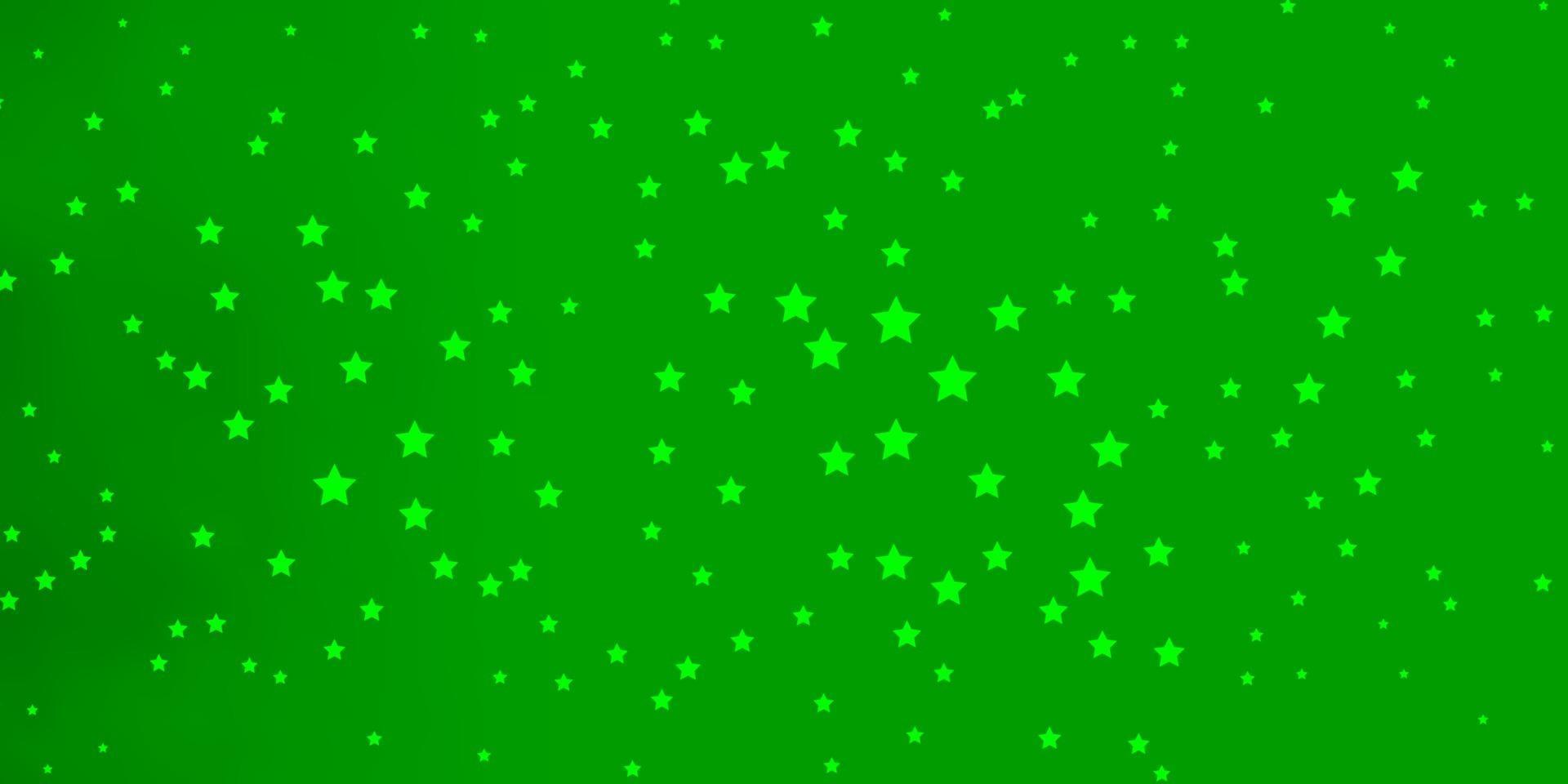 donkergroen vectorpatroon met abstracte sterren. vector