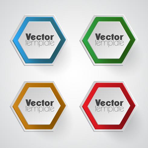 Kleurrijke vector sjabloon set