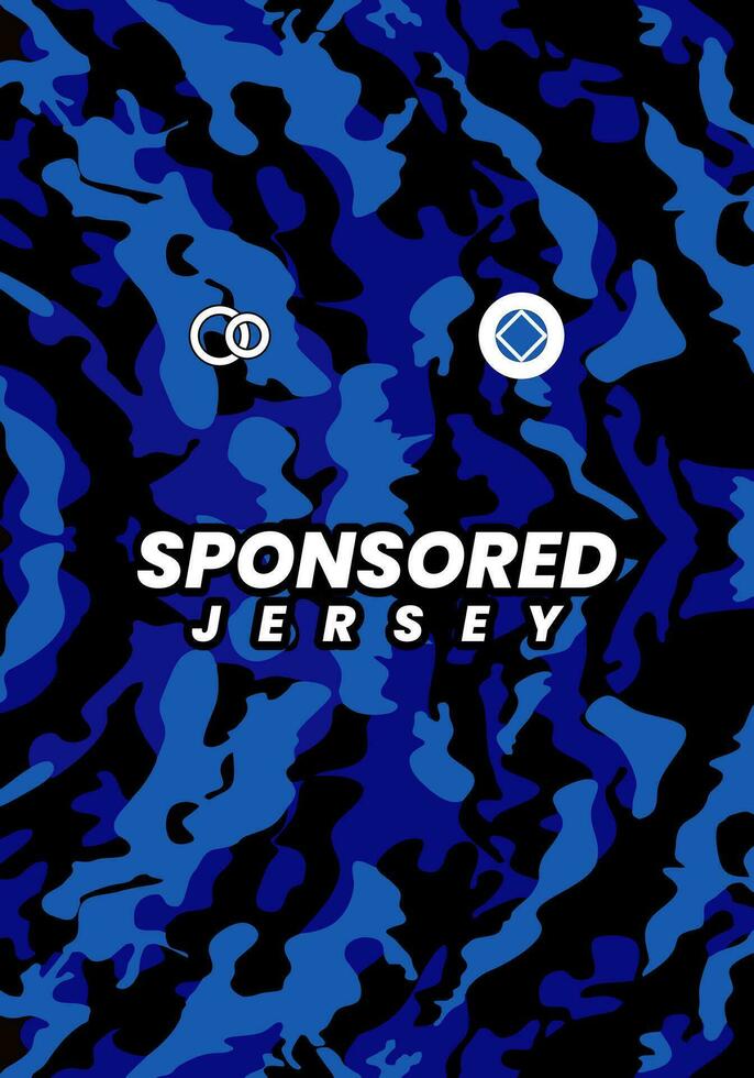 mockup achtergrond Jersey blauw patroon leger t-shirt abstract structuur voor sport- Jersey, voetbal, racen, gamen, motorcross, wielersport, bergafwaarts, leggings vector