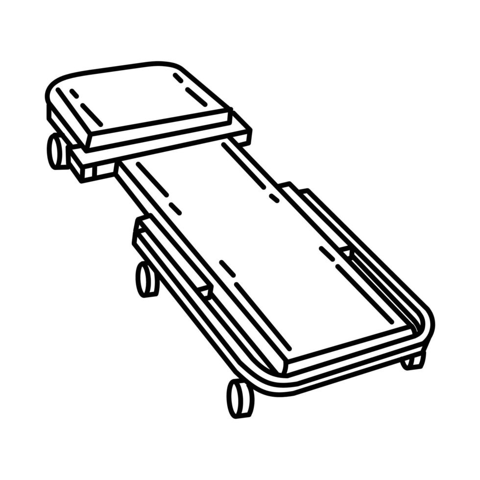 auto klimplant icoon. doodle hand getrokken of schets pictogramstijl vector