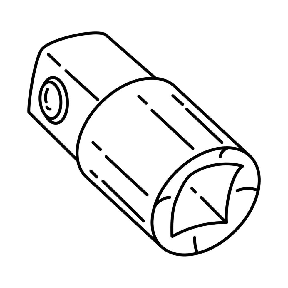 socket adapters pictogram. doodle hand getrokken of schets pictogramstijl vector