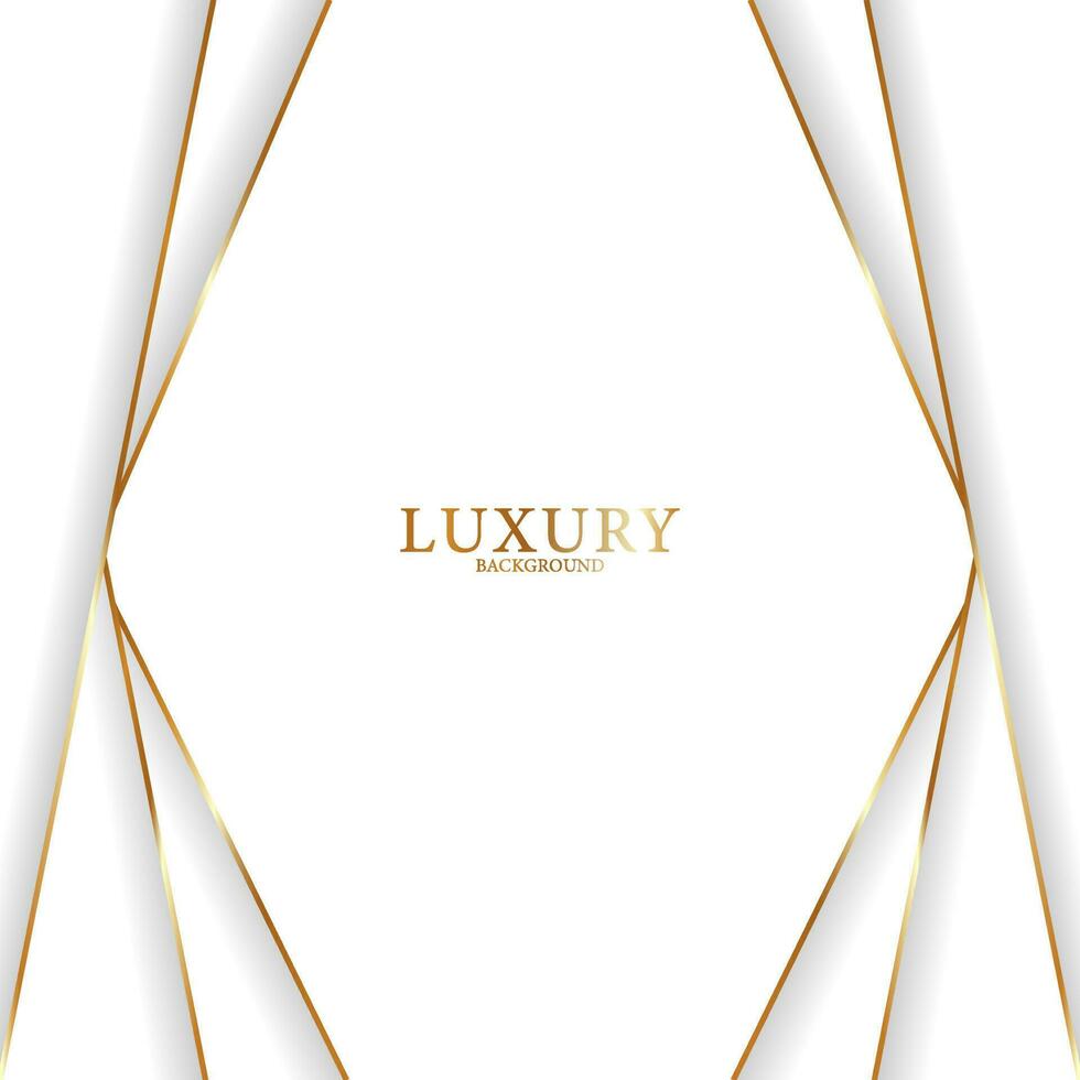 abstract elegant wit achtergrond met gouden lijn. luxe sjabloon ontwerp. vector illustratie.