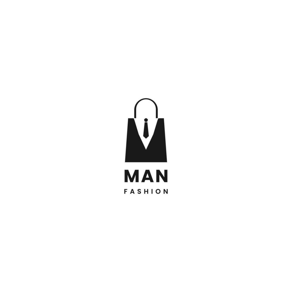 Mens mode logo ontwerp concept vector