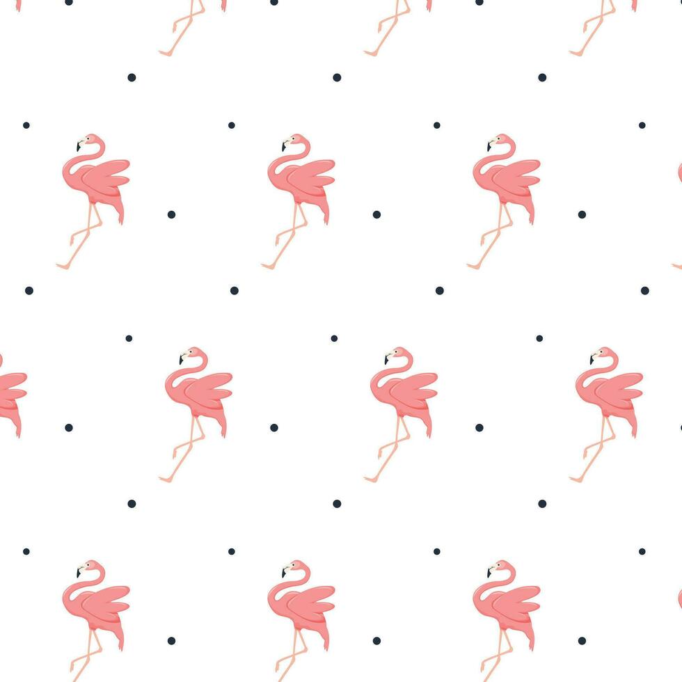 illustratie van een roze flamingo. illustratie van een flamingo. flamingo met bloemen, vector illustratie