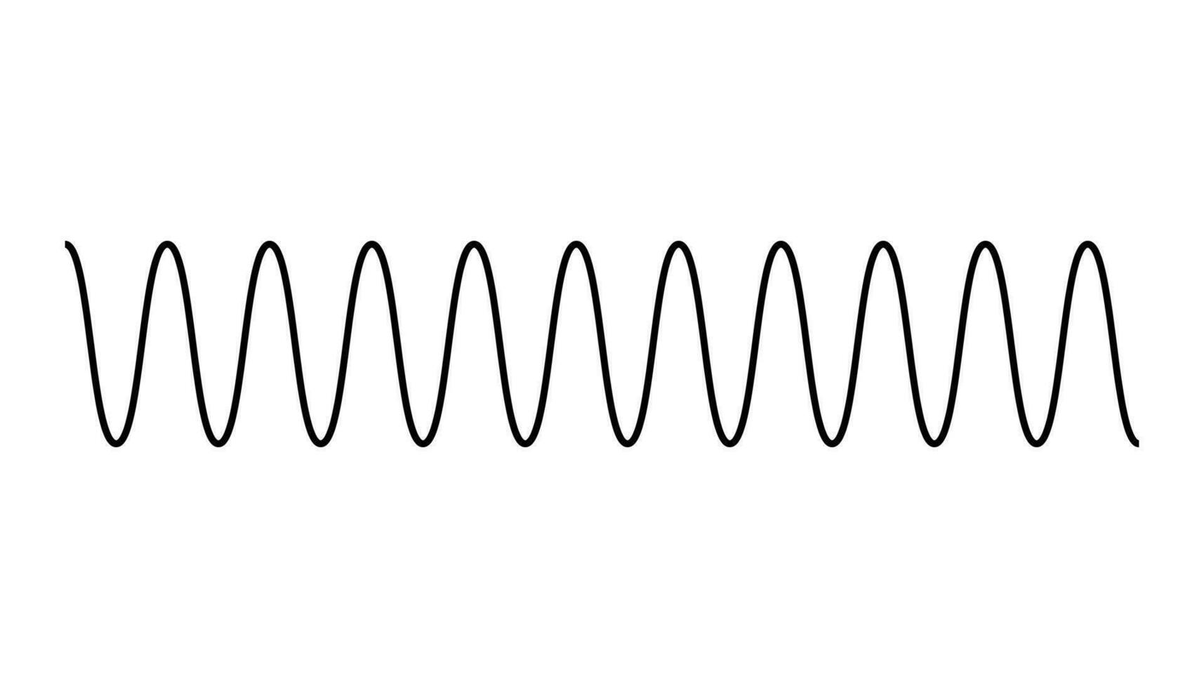 richting van Golf beweging. kam, amplitude, door, hoogte en lengte van Golf. onderdelen van de Golf diagram vector. vector