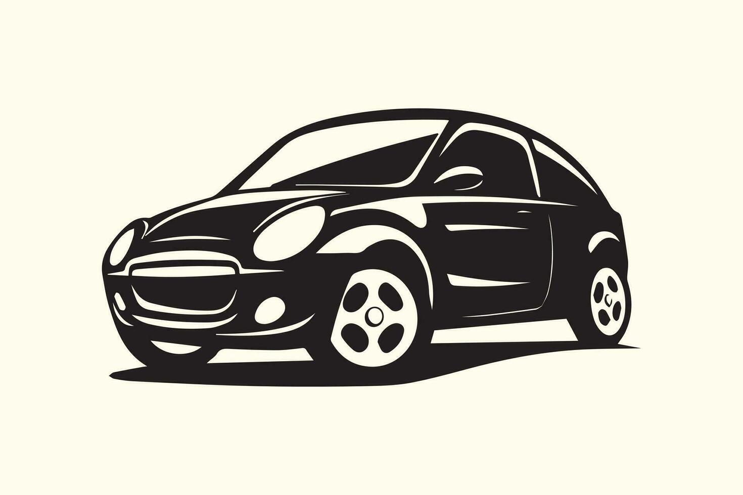 auto silhouet vector illustratie