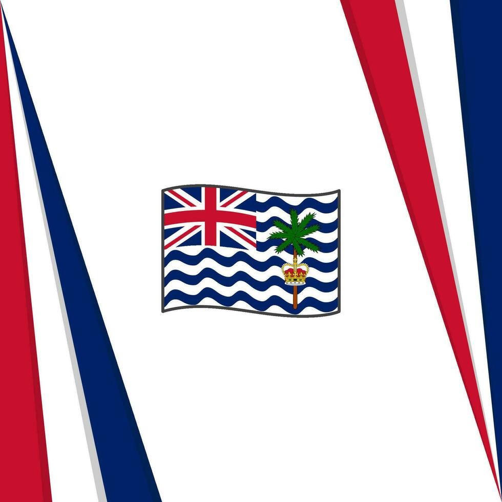 Brits Indisch oceaan gebied vlag abstract achtergrond ontwerp sjabloon. Brits Indisch oceaan gebied onafhankelijkheid dag banier sociaal media na. vlag vector