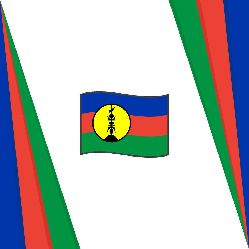 nieuw Caledonië vlag abstract achtergrond ontwerp sjabloon. nieuw Caledonië onafhankelijkheid dag banier sociaal media na. vlag vector