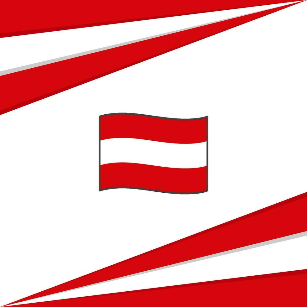 Oostenrijk vlag abstract achtergrond ontwerp sjabloon. Oostenrijk onafhankelijkheid dag banier sociaal media na. Oostenrijk ontwerp vector