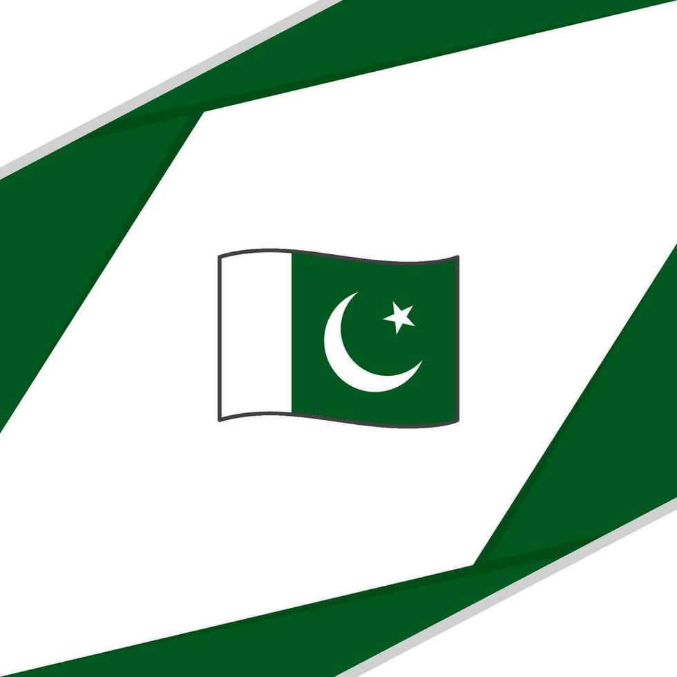 Pakistan vlag abstract achtergrond ontwerp sjabloon. Pakistan onafhankelijkheid dag banier sociaal media na. Pakistan vector