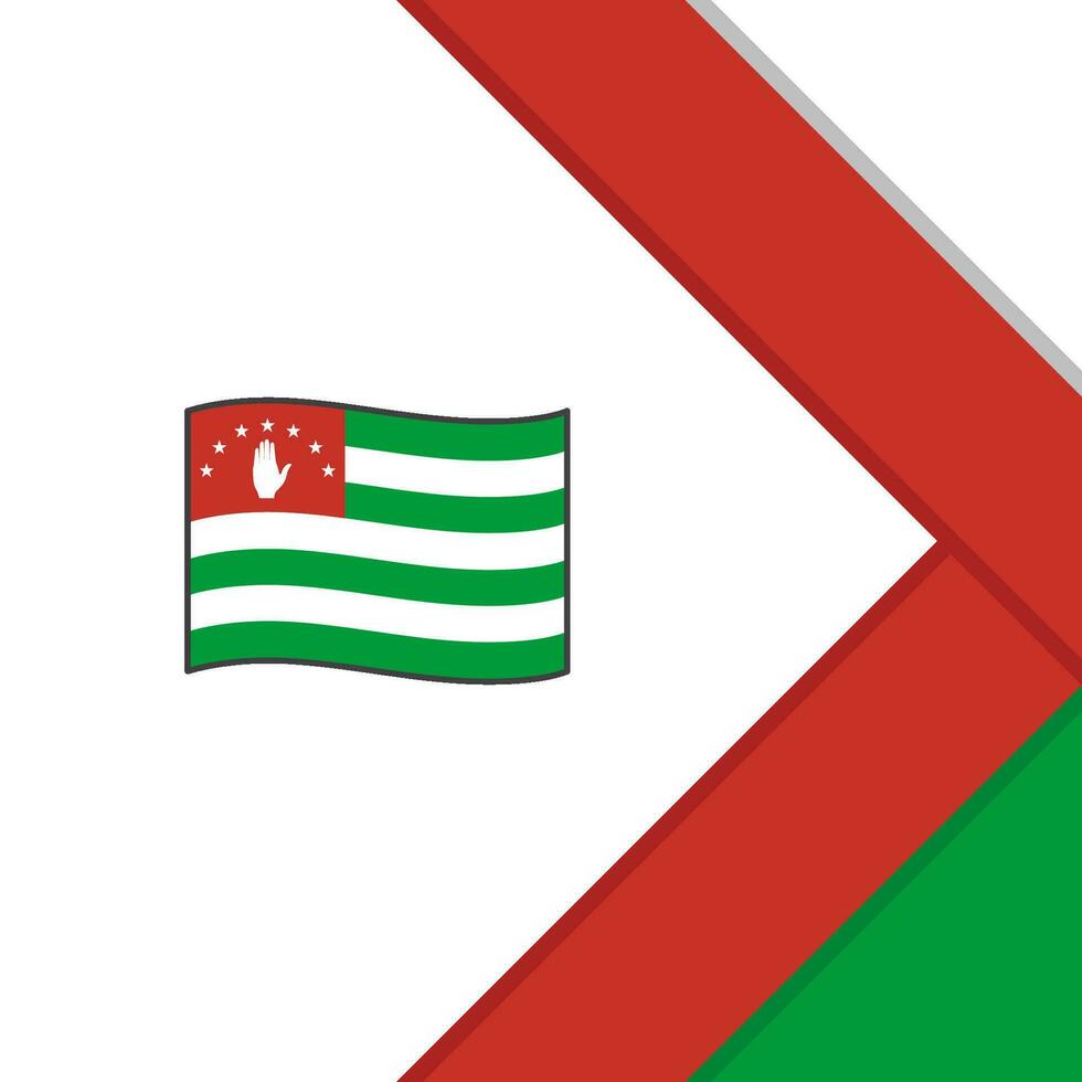 Abchazië vlag abstract achtergrond ontwerp sjabloon. Abchazië onafhankelijkheid dag banier sociaal media na. Abchazië tekenfilm vector