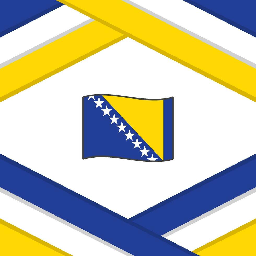 Bosnië en herzegovina vlag abstract achtergrond ontwerp sjabloon. Bosnië en herzegovina onafhankelijkheid dag banier sociaal media na. Bosnië en herzegovina sjabloon vector