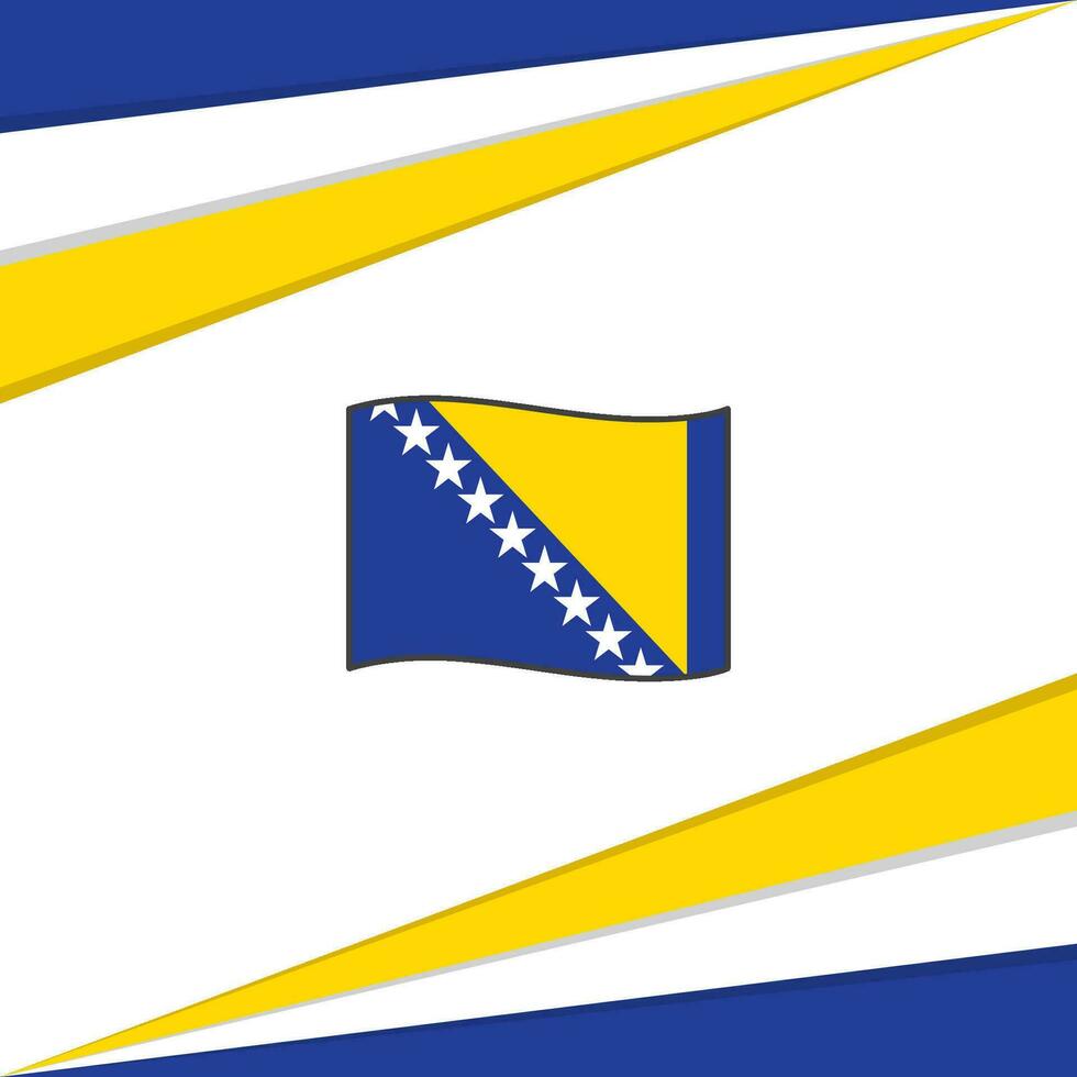 Bosnië en herzegovina vlag abstract achtergrond ontwerp sjabloon. Bosnië en herzegovina onafhankelijkheid dag banier sociaal media na. Bosnië en herzegovina ontwerp vector