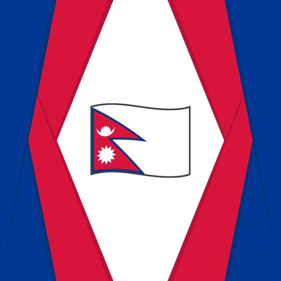 Nepal vlag abstract achtergrond ontwerp sjabloon. Nepal onafhankelijkheid dag banier sociaal media na. Nepal achtergrond vector