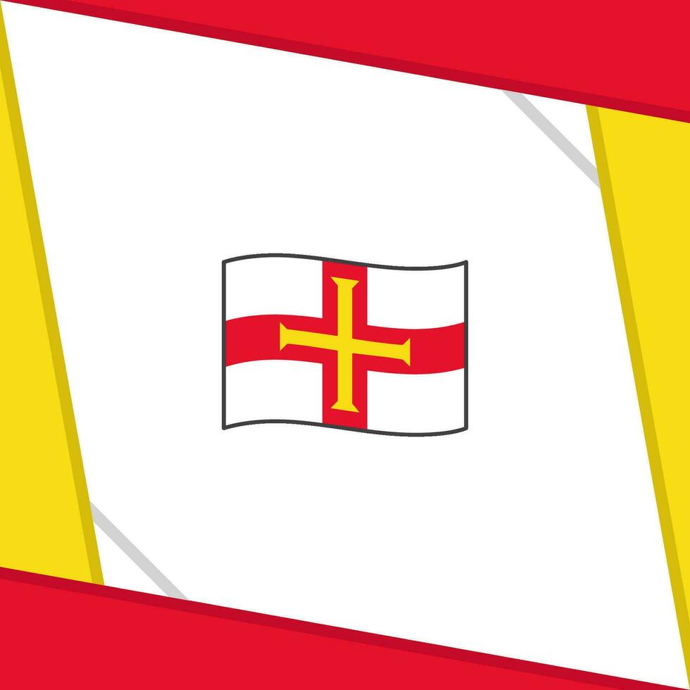 Guernsey vlag abstract achtergrond ontwerp sjabloon. Guernsey onafhankelijkheid dag banier sociaal media na. Guernsey onafhankelijkheid dag vector