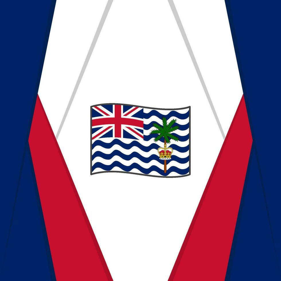 Brits Indisch oceaan gebied vlag abstract achtergrond ontwerp sjabloon. Brits Indisch oceaan gebied onafhankelijkheid dag banier sociaal media na. achtergrond vector