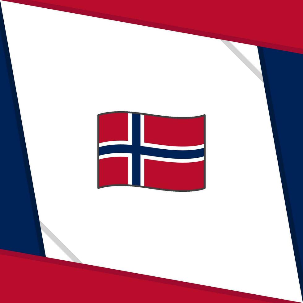 Noorwegen vlag abstract achtergrond ontwerp sjabloon. Noorwegen onafhankelijkheid dag banier sociaal media na. Noorwegen onafhankelijkheid dag vector