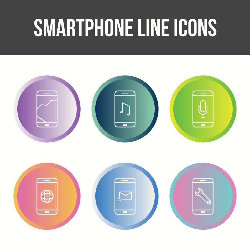 mobiele apps vector icon set