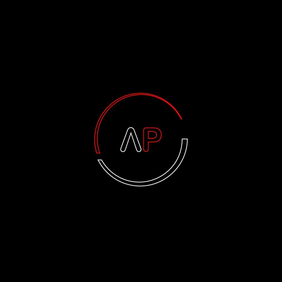 ap creatief modern brieven logo ontwerp sjabloon vector