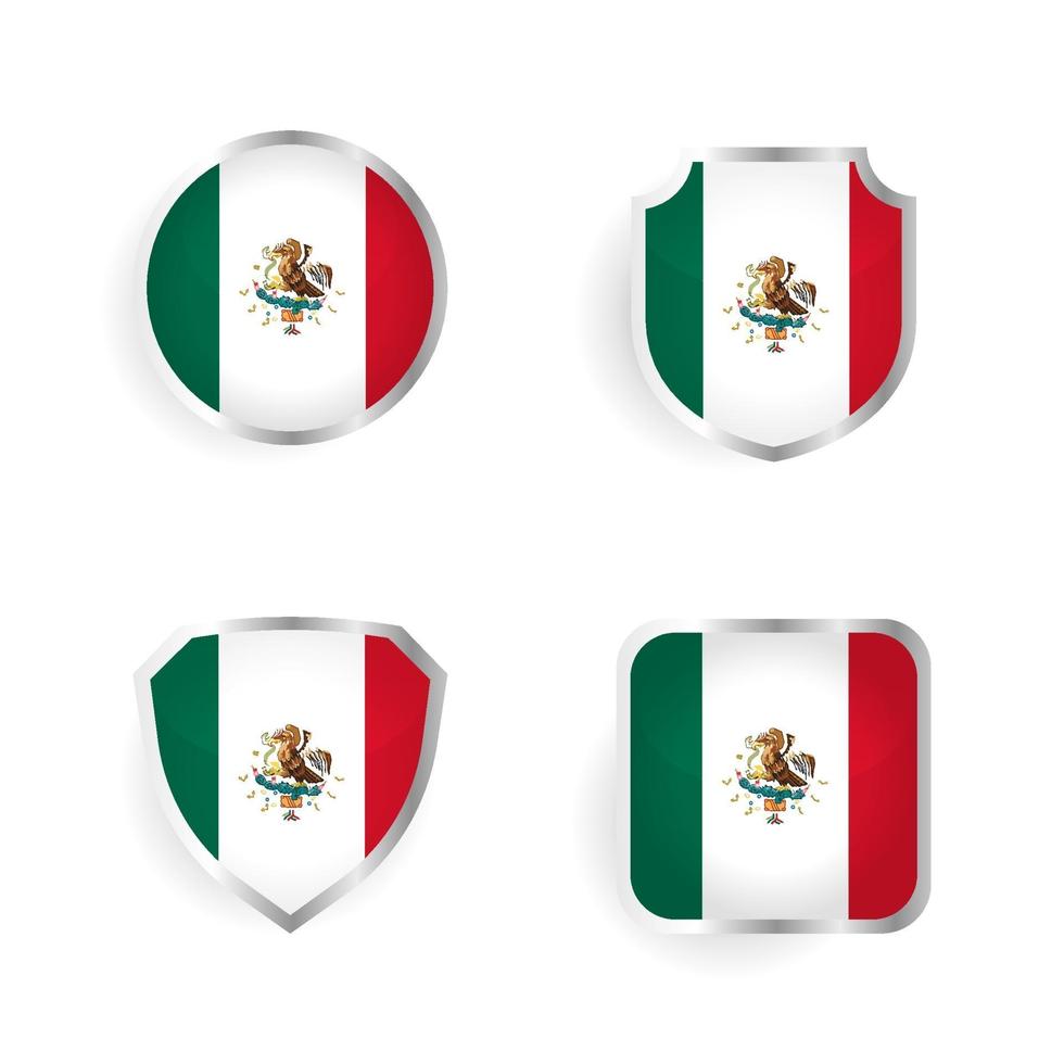 mexico-badge en labelverzameling vector