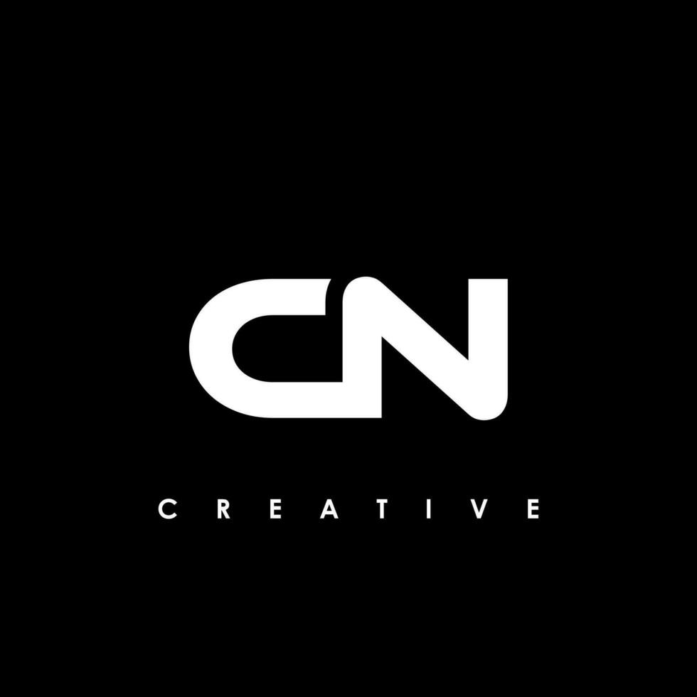 cn brief eerste logo ontwerp sjabloon vector illustratie