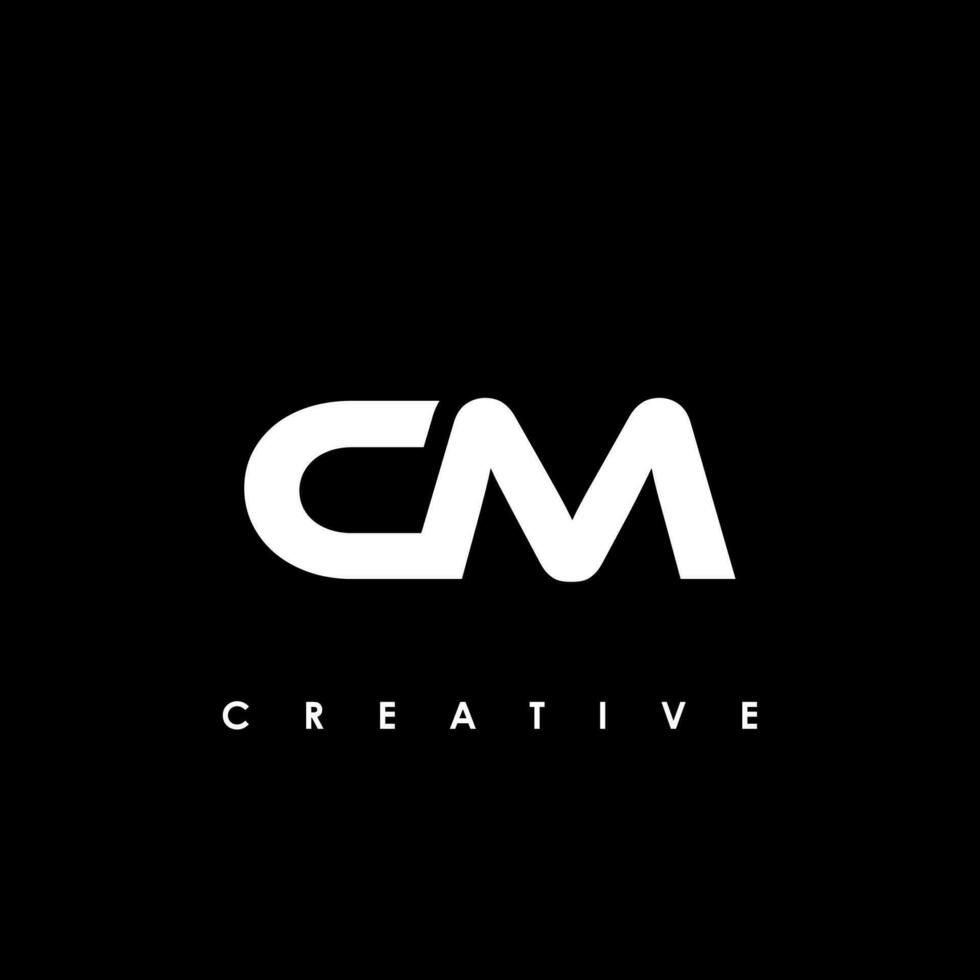 cm brief eerste logo ontwerp sjabloon vector illustratie