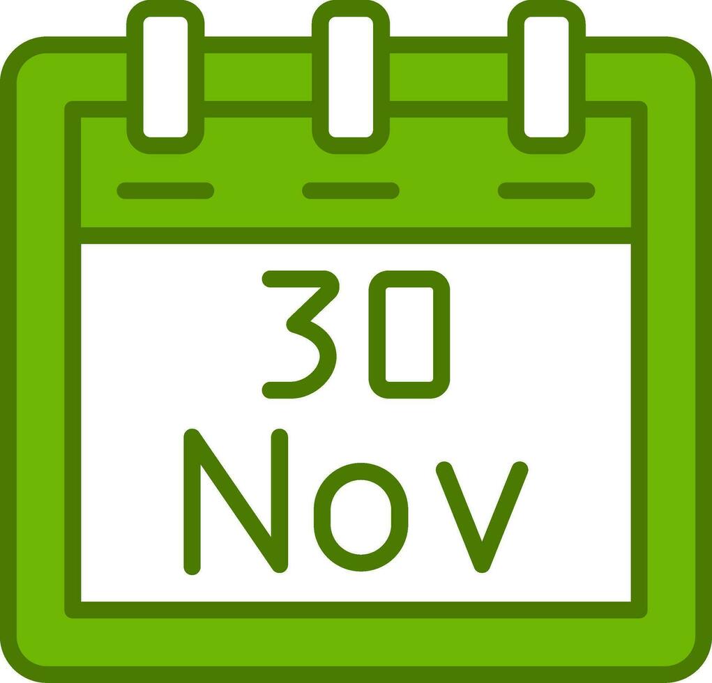 november 30 vector icoon