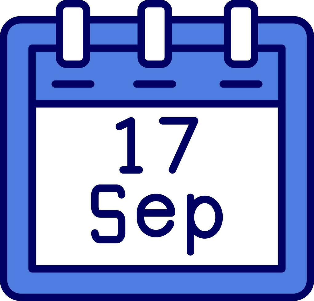 september 17 vector icoon