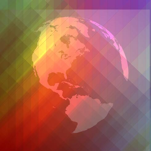 Kleurrijk abstract wereldsymbool vector