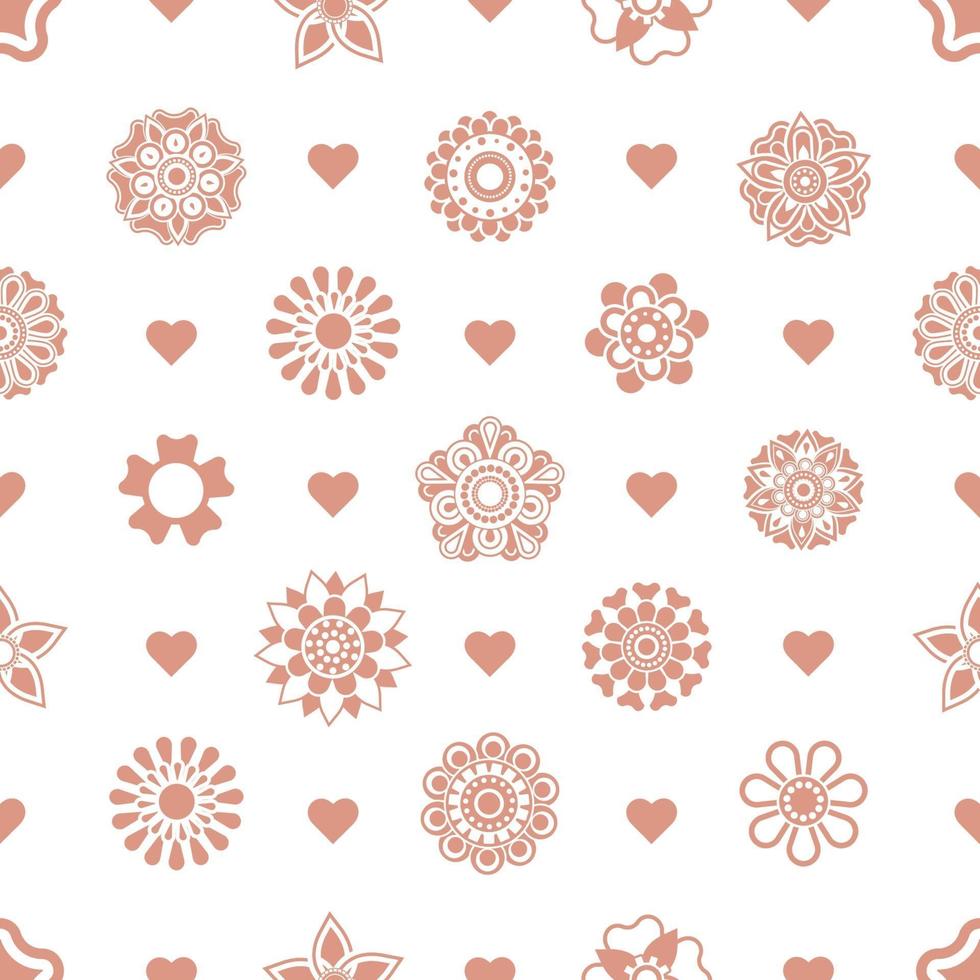 baby roze abstract bloemen mandala bloempatroon ontwerp vector