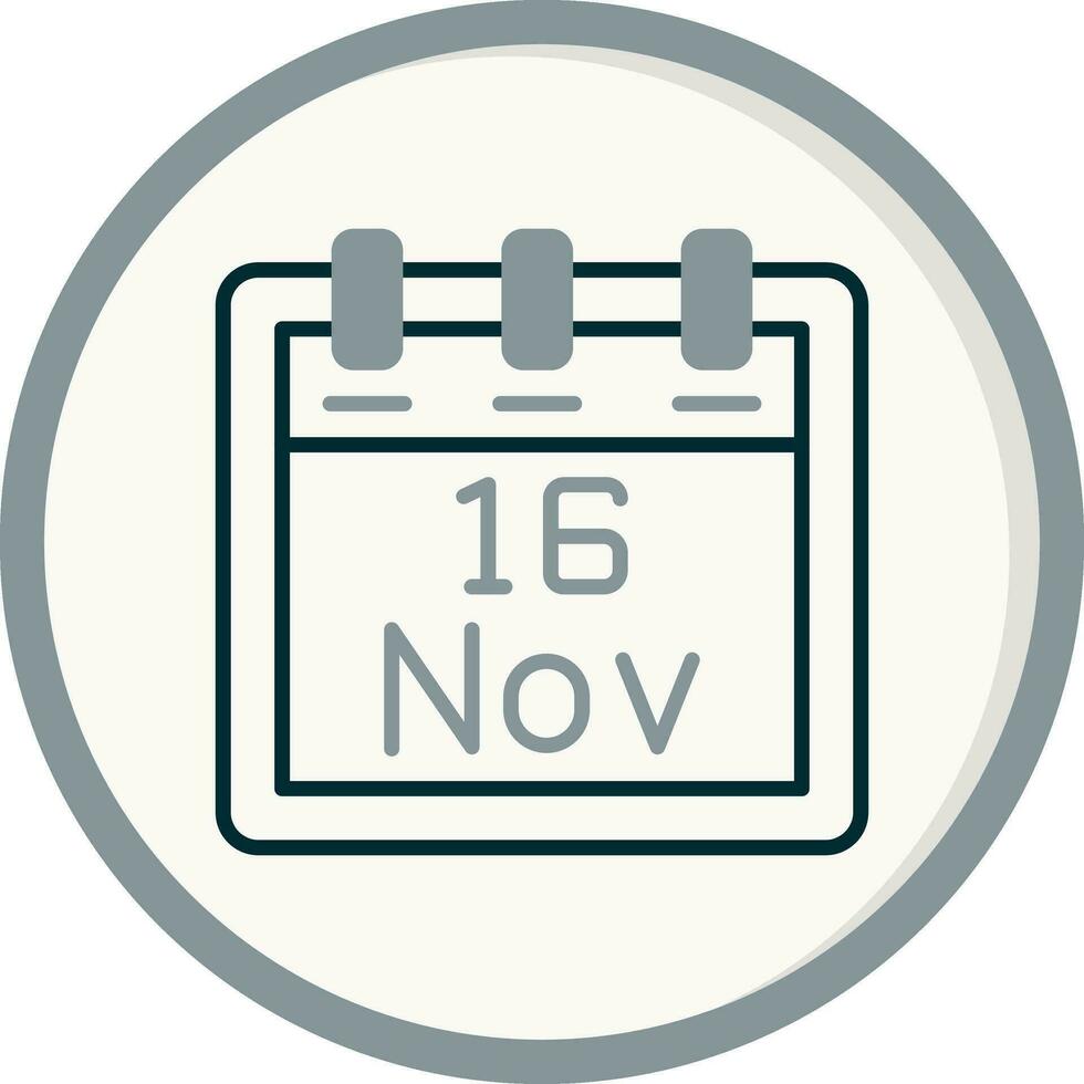 november 16 vector icoon