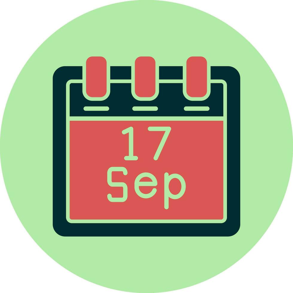 september 17 vector icoon