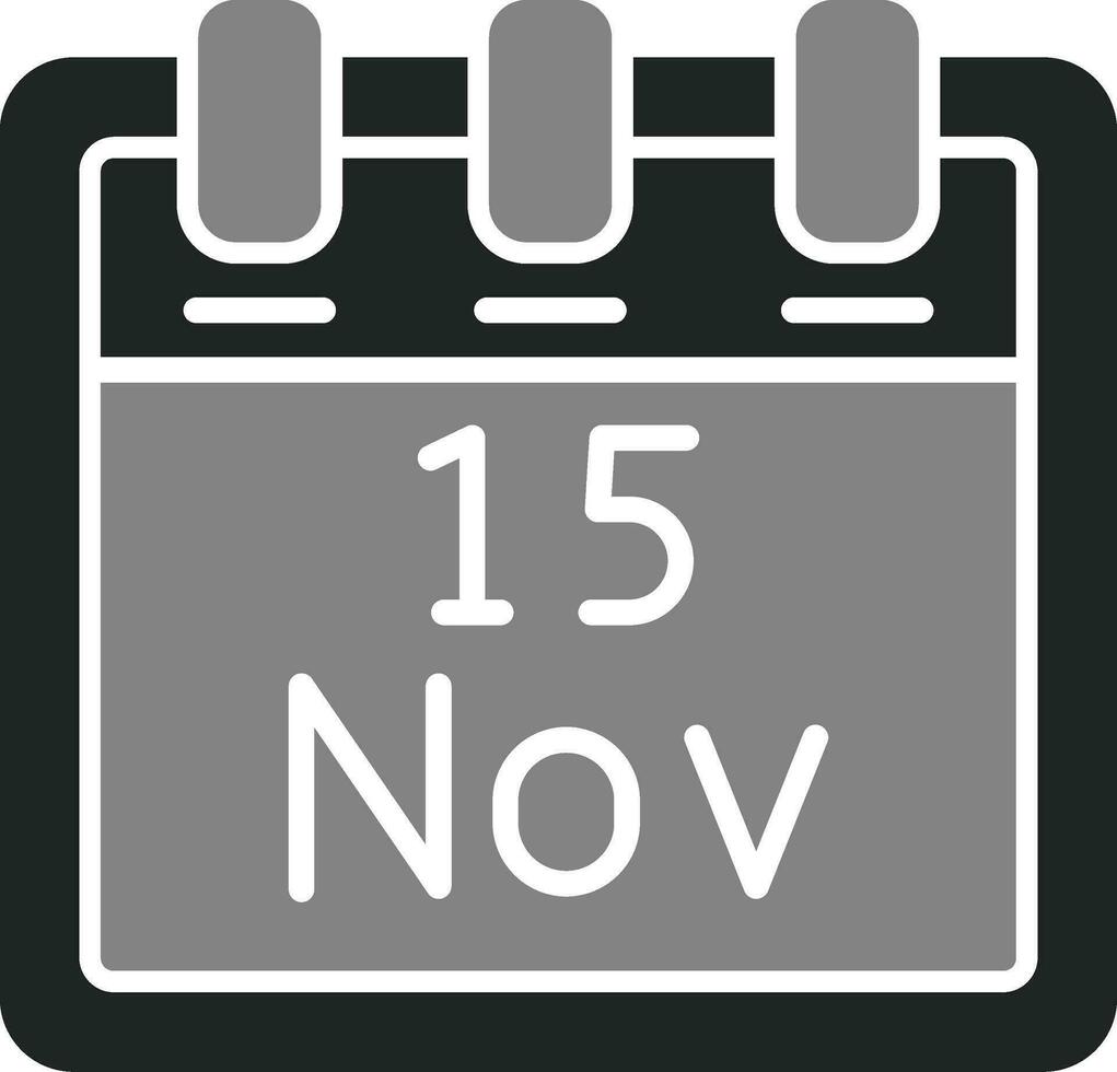 november 15 vector icoon