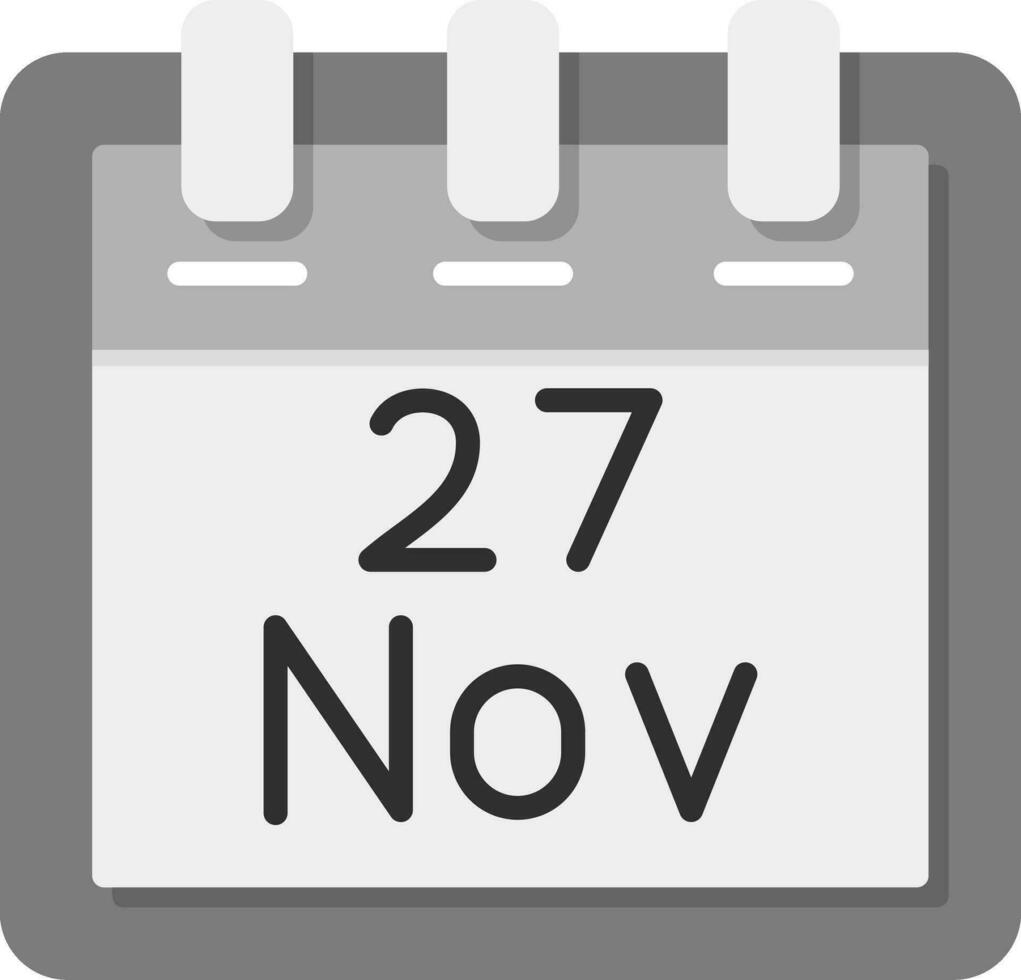 november 27 vector icoon