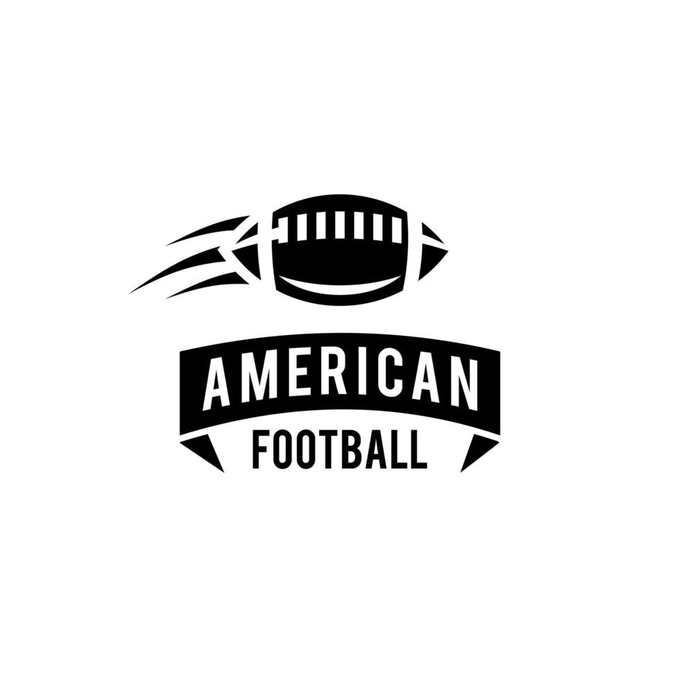 Amerikaans voetbal team logo pictogram ontwerp vector