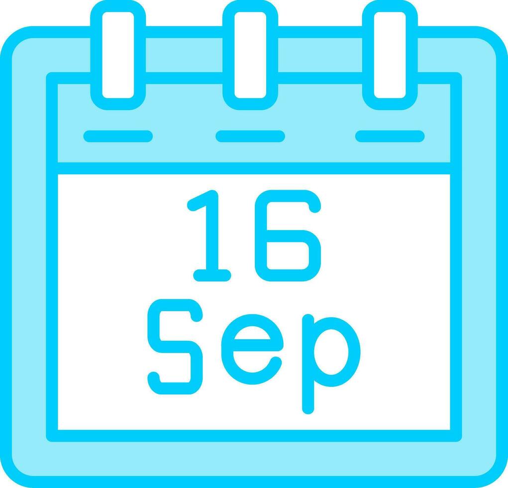 september 16 vector icoon