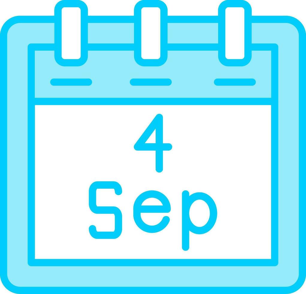 september 4 vector icoon