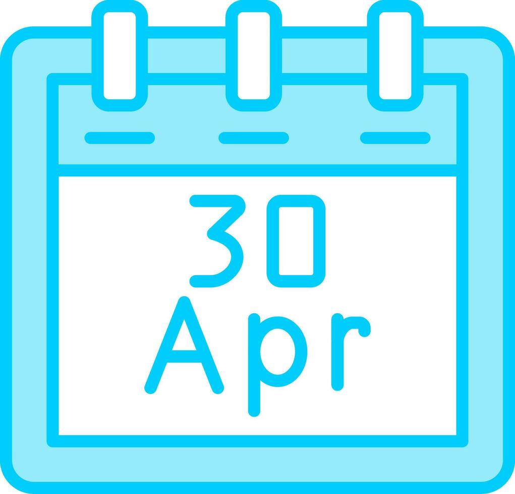 april 30 vector icoon