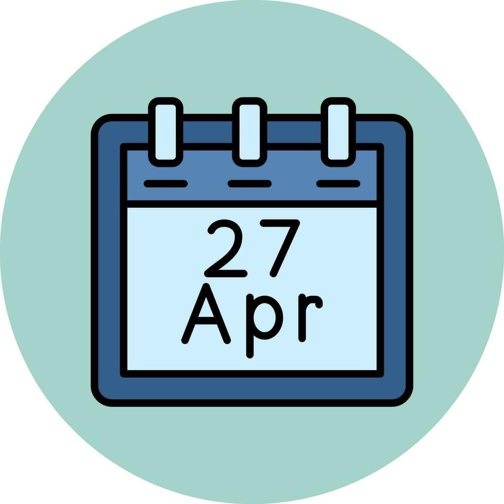 april 27 vector icoon