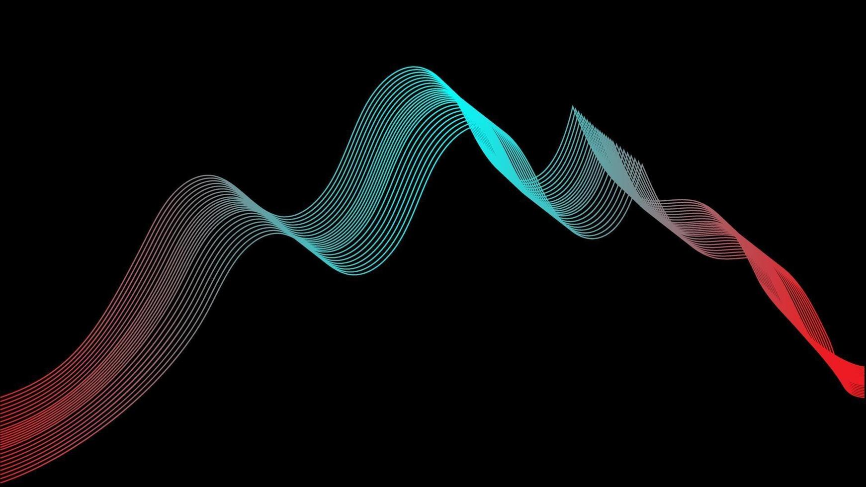 abstracte kleur curve vector achtergrond