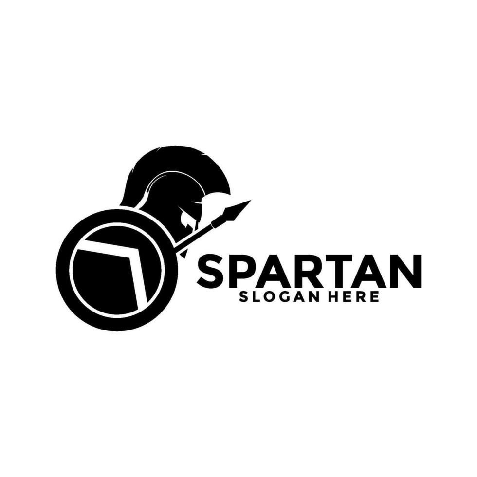 spartaans logo vector, spartaans helm logo vector illustratie ontwerp sjabloon